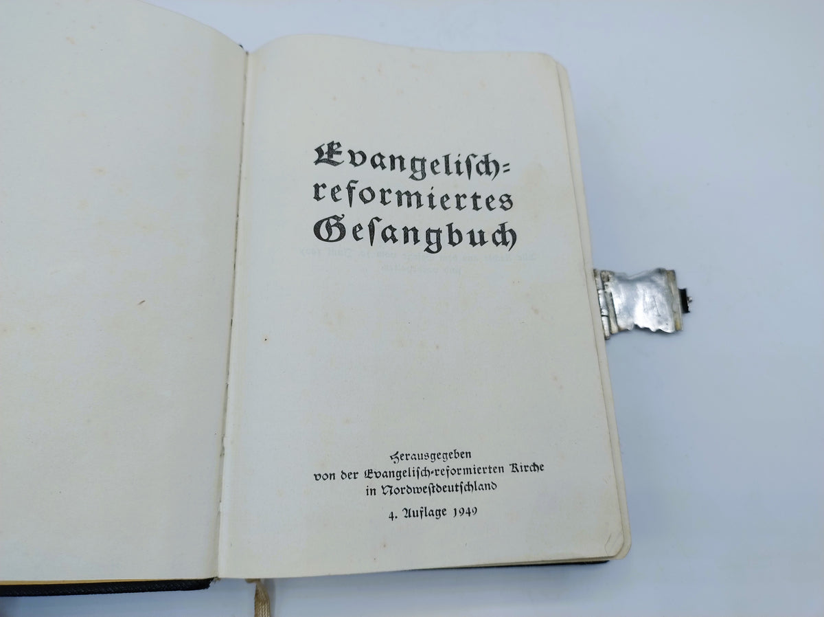 Duits gezangboek met zilveren slot, E.J. Wientjes, Ootmarsum, 1847