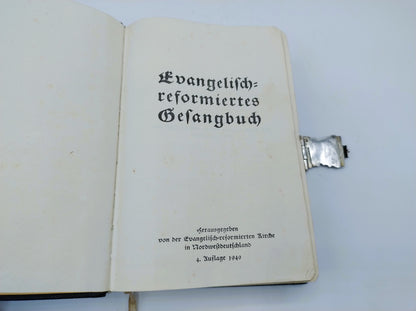 Duits gezangboek met zilveren slot, E.J. Wientjes, Ootmarsum, 1847