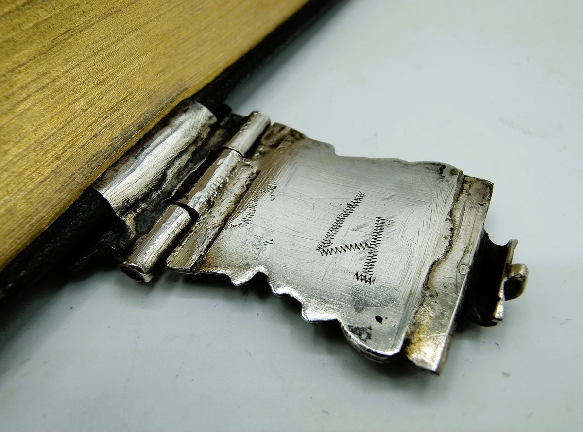 Duits gezangboek met zilveren slot, E.J. Wientjes, Ootmarsum, 1847