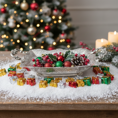 Zilveren presenteerschaal, Duitsland, 1848