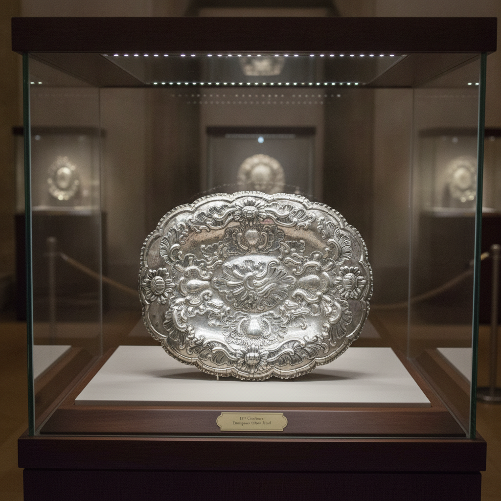 Silver bowl, FA Gonzalez de Lanciego, Logrono, Spain, 18th century