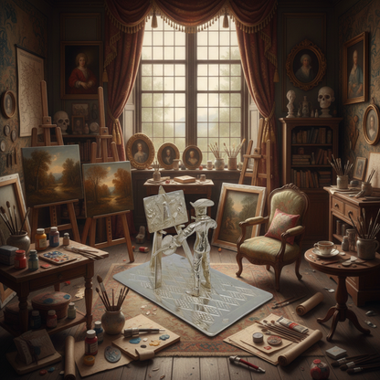 Silver miniature painter, F.A. Lesener, Amsterdam, c. 1930