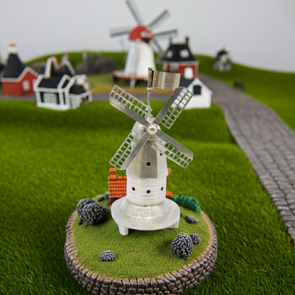 Silver miniature windmill, Netherlands, 19th century