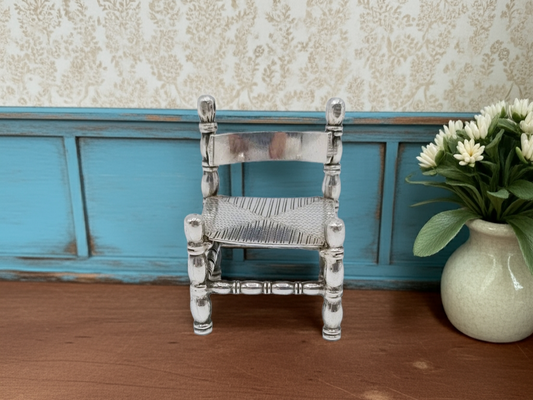Silver miniature chair, 20th century