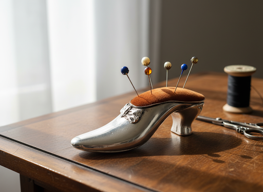 Silver Shoe, Pincushion, Birmingham, 1891