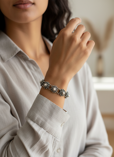 Zeeuwse knop armband, 19 cm