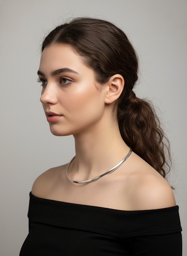 Silberne Halskette, 925